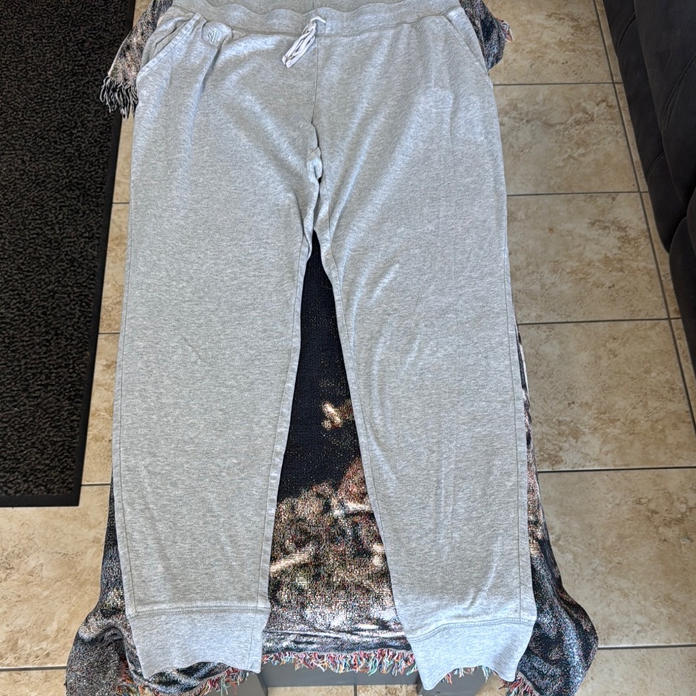 Ralph Lauren Gray Sweatpants Relaxed Fit Elastic Cuffs